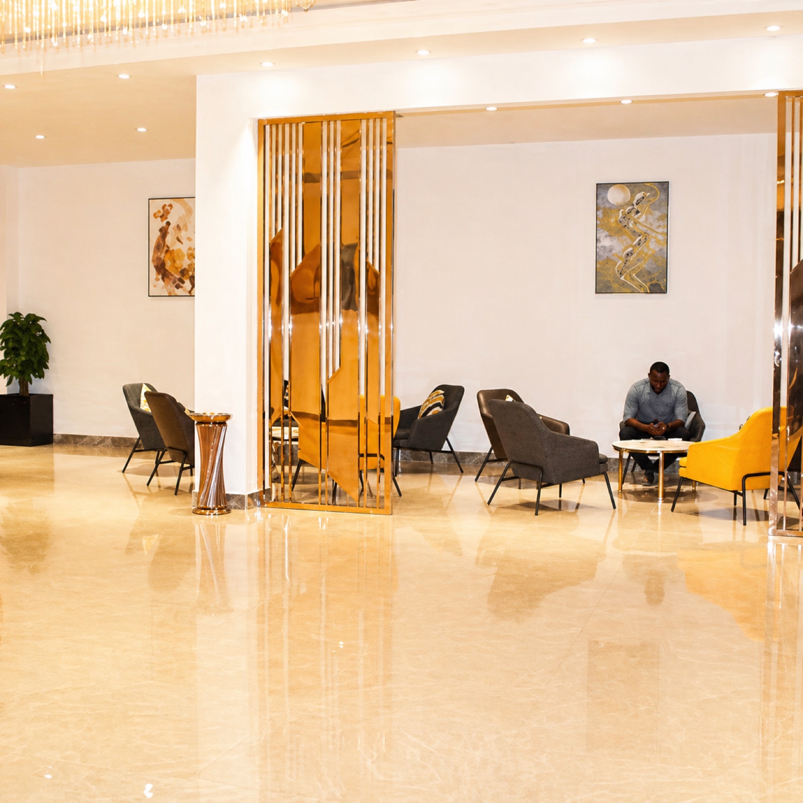 Salon lounge — Hôtel 4 Saisons
